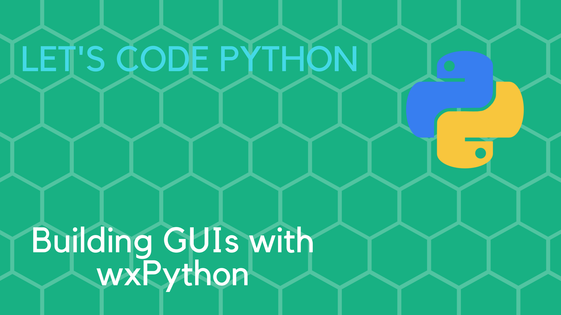 Building GUIs with wxPython